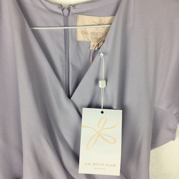 Gal Meets Glam Seraphina Wrap Style Midi Dress - Picture 6 of 7